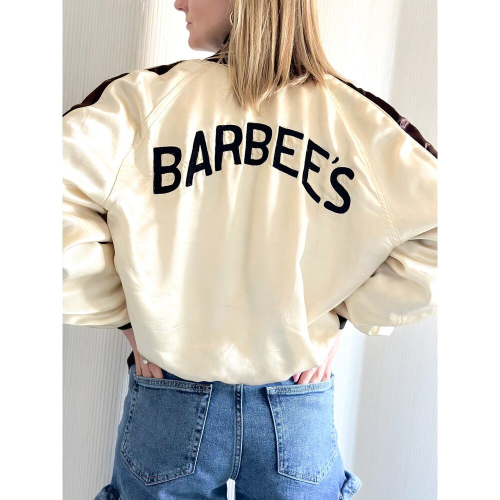Vintage "Barbee's" Silk Bomber Jacket